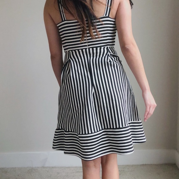 ❌SOLD❌ Brixon Ivy Stripped Levi Ponte Pinup Dress - Picture 4 of 6